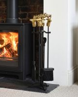 "Buck Hall" Fireside Companion Set Digital Illustration