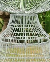 Close-up of the Pale Green Framing on the "St Austell" Wirework Planter 