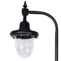 Detailed image of black St Marlo Lamp post lantern. 