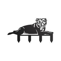 Staffordshire Bull Terrier Silhouette in a Black Finish Staffordshire Bull Terrier Silhouette in a Black Finish