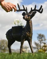 "Ezra" Stag Garden Sculpture and Planter "Ezra" Stag Garden Sculpture and Planter