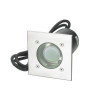 Stainless Steel "Grounded" Square Ground Light - 13cm Stainless Steel "Grounded" Square Ground Light - 13cm