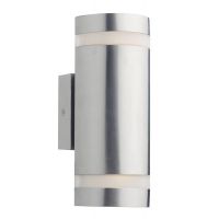 Cylinder Design Up-Down Light in a Stainless Steel Finish