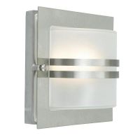 Stainless Steel "Ettington" Frosted Outdoor Wall Light Stainless Steel "Ettington" Frosted Outdoor Wall Light