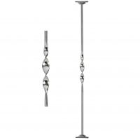 Stainless Steel Single Bold Twist Stair Rod