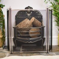 Stainless Steel Square Three Fold Fire Guard Stainless Steel Square Three Fold Fire Guard