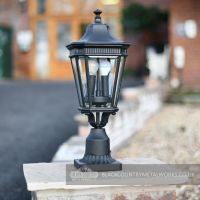 Traditional Gas lantern Inspired Pillar Light