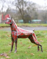 ‘Spark’ Upcycled Oil Drum Garden Sculpture main image side on view