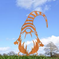 Gonk Gnome With Stripy Hat Silhouette in Situ Gonk Gnome With Stripy Hat Silhouette in Situ