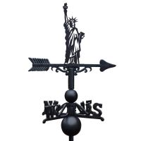 Saute of Liberty Weathervane Created From Iron and Finished in Black