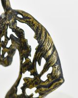 Steed"s Shadow Cast Aluminium Interior Ornament - Gold close up of mane