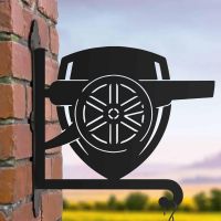 Steel Hanging Basket Bracket with "Gunners" Club Crest Motif