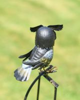 Metal "Owl Family" Rocker Garden Spike 