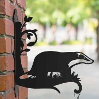 Steel Hanging Basket Bracket with Badger Topper