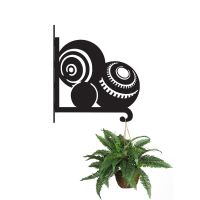 Steel Bowls Collection Hanging Basket Bracket with Planter