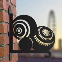 Steel Bowls Collection Hanging Basket Bracket in Situ