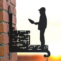 Bricklayer Design Hanging Basket Bracket Created From Steel Bricklayer Design Hanging Basket Bracket Created From Steel