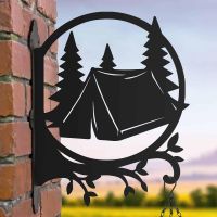 Steel Camping in Wilderness Hanging Basket Bracket