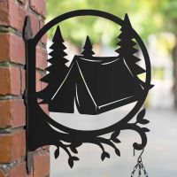 Steel Camping in Wilderness Hanging Basket Bracket in Situ