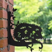 Steel Hanging Basket Bracket with Cartoon Baby Hedgehog Motif