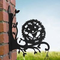 Steel Cartoon Playful Hedgehog Hanging Basket Bracket