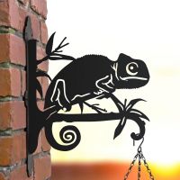 Steel Chameleon Hanging Basket Bracket in Situ