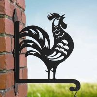 Steel Hanging Basket Bracket with Chinese Rooster Design Steel Hanging Basket Bracket with Chinese Rooster Design
