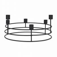 Circular Table Candle Holder Created From Steel Circular Table Candle Holder Created From Steel