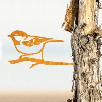 Steel Coal Tit Tree Spike - Rustic