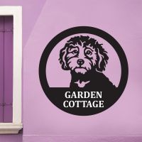 Steel Cockapoo House Name Sign 