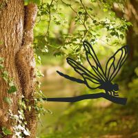 Steel Dragonfly Tree Spike - Black in SItu