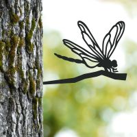 Steel Dragonfly Tree Spike - Black