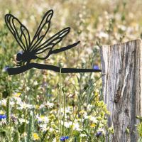 Black Steel Dragonfly Tree Spike