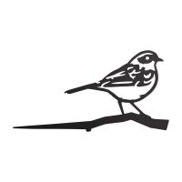 Close-Up of Steel Dunnock Tree Spike - Black