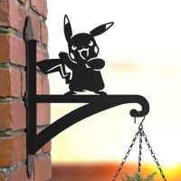 Steel First Evolution Hanging Basket Bracket with Yellow Electric Character Topper