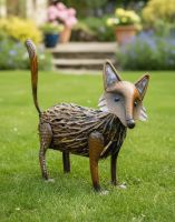 Steel Fox Garden Sculpture Digital Illustration Steel Fox Garden Sculpture Digital Illustration