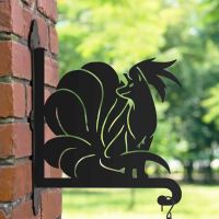 Steel Hanging Basket Bracket on with Generation I Fox Character Topper