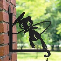 Steel Hanging Basket Bracket with Generation I Psychic Character Topper Steel Hanging Basket Bracket with Generation I Psychic Character Topper