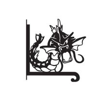 Steel Generation I Water Creature Hanging Basket Bracket on White Background