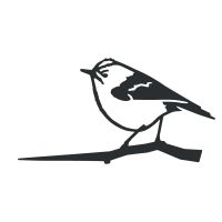 Close-Up of Steel Goldcrest Tree Spike - Black Close-Up of Steel Goldcrest Tree Spike - Black