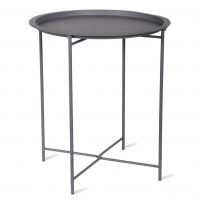 Steel Side Table in a Grey Finish