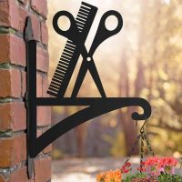 Steel Hairdresser"s Tools Hanging Basket Bracket in Situ