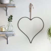 Steel Heart Hanging Wall Art for Use Indoors