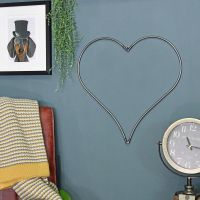 Steel Heart Hanging Wall Art in Situ