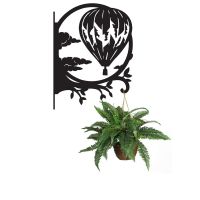 Steel Hot Air Balloon Hanging Basket Bracket with Planter