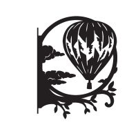 Close-Up of Steel Hot Air Balloon Hanging Basket Bracket