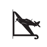 Close-Up of Steel Hurricane Aircraft Hanging Basket Bracket