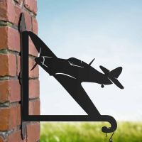 Steel Hanging Basket Bracket with Hurricane Aircraft Topper