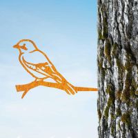 Rustic Steel Tree Spike with Jay Bird Design