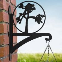 Steel Joshua Tree Hanging Basket Bracket in SItu